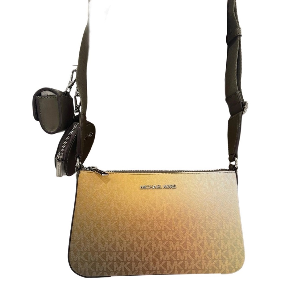 MICHAEL KORS Jet Set Sm Ombré Signature Logo Crossbody Case Apple Airpods Pro®